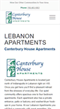 Mobile Screenshot of canterbury-apts-lebanon.com